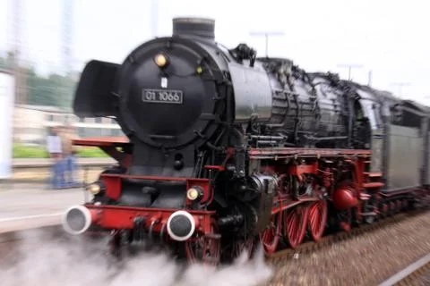 Steam engine train Stock Photos