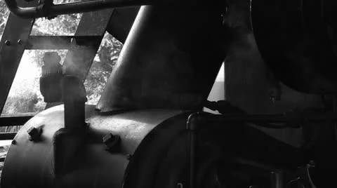 Steam Engine Vent Stock Footage 23156307