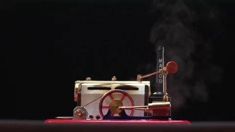 Steam Engine - Wide pan off 2 Stock Footage 84070843