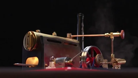 Steam Engine - Wide pan off Stock Footage 84070695