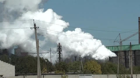 Steam evolved as a result of coke Video stock 957208