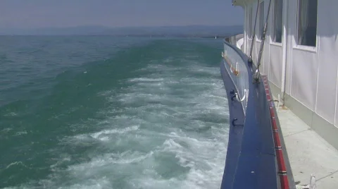 Steam ferry wake  Vidéo 739183