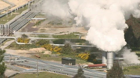 Steam field Stock Footage 549152