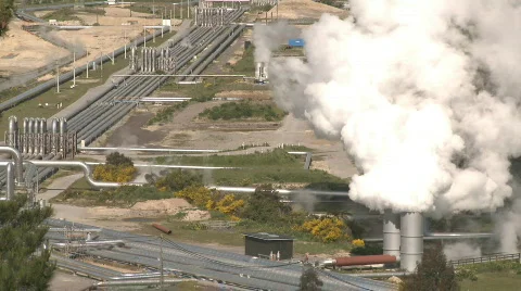 Steam field Stock Footage 558453