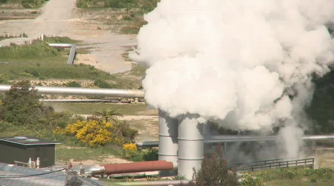 Steam field Stock Footage 558625
