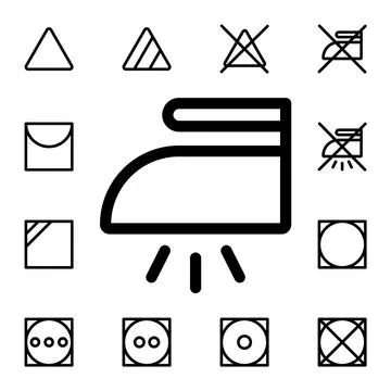 Steam flat vector icon in laundry pack Stock Illustration