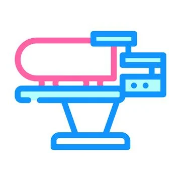 Steam generator heated table color icon vector illustration Stock Illustration
