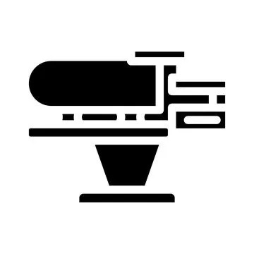 Steam generator heated table glyph icon vector illustration イラスト素材