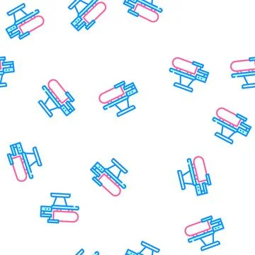 Steam generator heated table vector seamless pattern イラスト素材