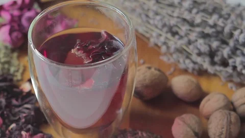 Steam from hot tea Stock Footage 74958084