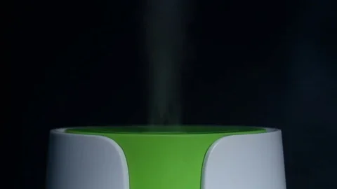 Steam from the humidifier close-up Stock Footage 85264292