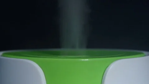 Steam from the humidifier close-up Stock Footage 85264446