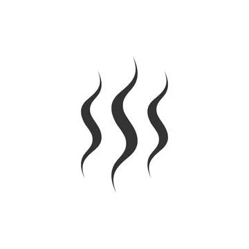 Steam icon isolated. Flat design. Vector Illustration Illustration