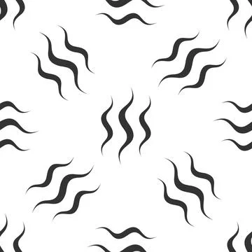 Steam icon seamless pattern on white background. Flat design. Vector Stock Illustration