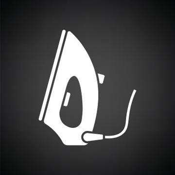 Steam iron icon Stock Illustration