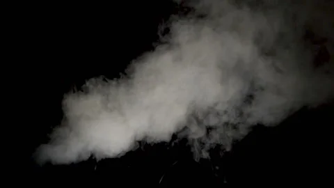 Steam Jet on Black Stock Footage 89541909