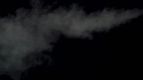 Steam Jet on Black Stock Footage 89542692