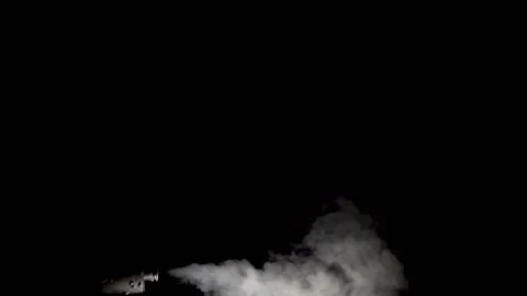 Steam Jet on Black Stock Footage 89583134