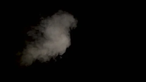 Steam Jet on Black Stock Footage 89583249