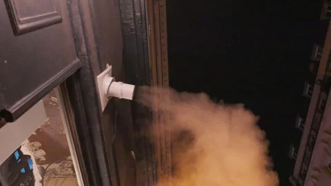 Steam from kitchen in night Paris Stock Footage 310142072
