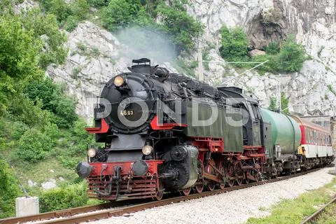 Steam Locomotive 46.03 Of Bulgarian National Railway Company (Bdz), The Large