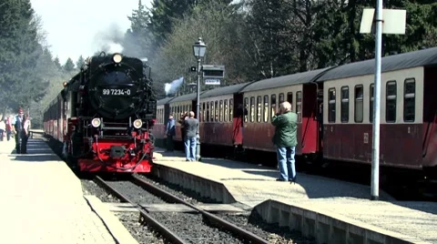 Steam locomotive Stock Footage 8577237