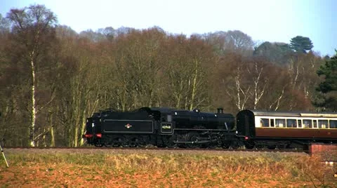 Steam locomotive Stock Footage 10860348