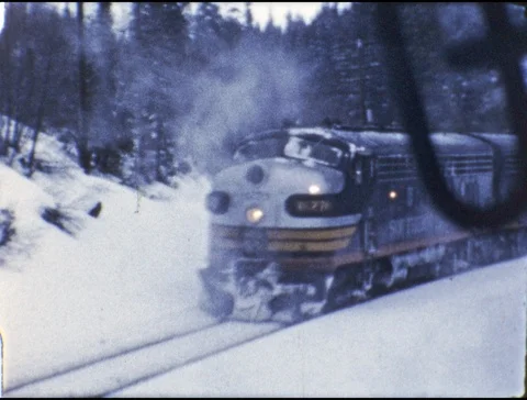 Steam Over Donner 1956 #2 Stock Footage 88722845