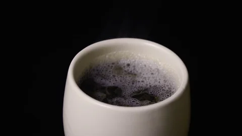 Steam over the tea super slow mo Stock Footage 72862995