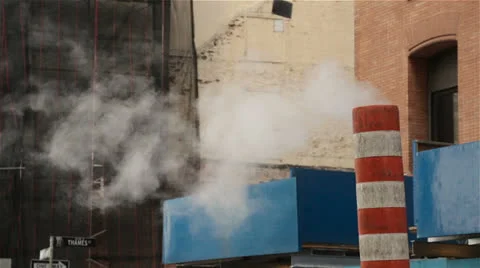 Steam Pipe Stock Footage 24371916