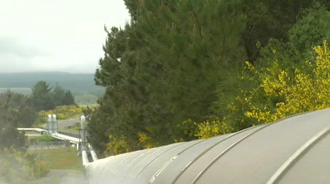 Steam pipes Stock Footage 115408