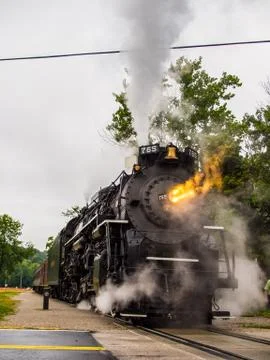 Steam Powered Train Engine Stock Photos