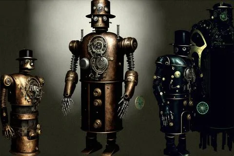 Steam Punk Robot Stock Photos