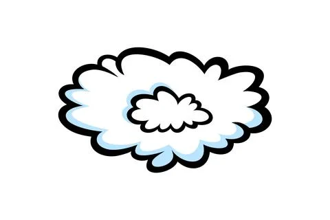 Steam ring in comic style. Round cloud of vapour or smoke for cigar, cigarette イラスト素材