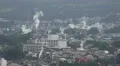 Steam Rises Over City Of Beppu Japan - Looks Like Smoke And Fire 05 4K 4k or 4k+ Resolution