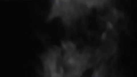 Steam Rising Against Black Background, 4K Stock Footage 340128968
