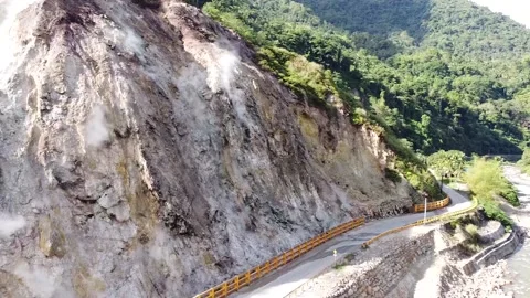 Steam rising from the ground Stock Footage 185281075
