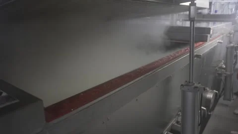 Steam Rising From a Rice Steaming Line at a Sake Brewery Vidéo 340010481
