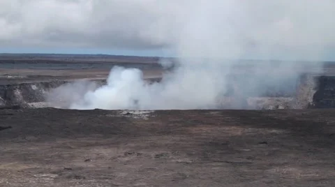 Steam rising up from volcano. Video stock 50979419