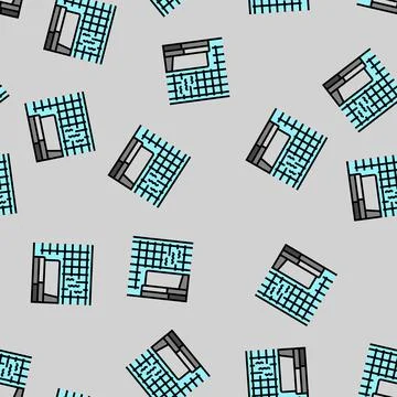 Steam room vector seamless pattern Illustrazione stock