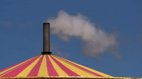 Steam Roundabout Funnel Stock Footage 40952101