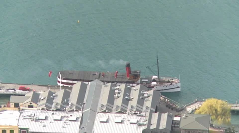 Steam ship Stock Footage 1785860