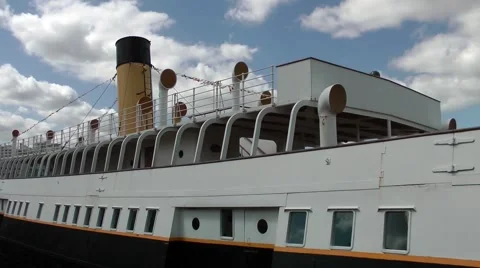 Steam Ship SS Nomadic Belfast close up Stock Footage 60403361