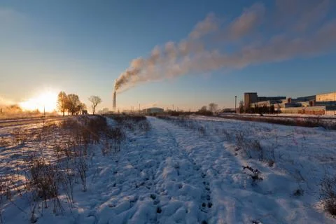 Steam up to the sky Stock Photos