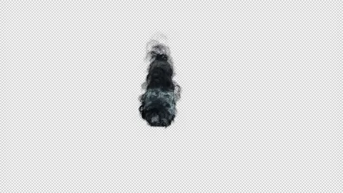 Steam smoke explosion for intro, design elements, on black background. clouds of Stock Footage 224164688