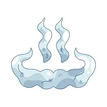 Steam smoke Stock Illustration