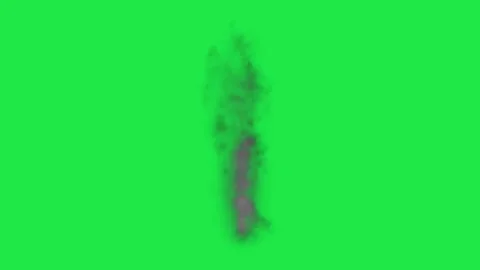 Steam Smoke Trail Animation Green Screen | Stock Video | Pond5