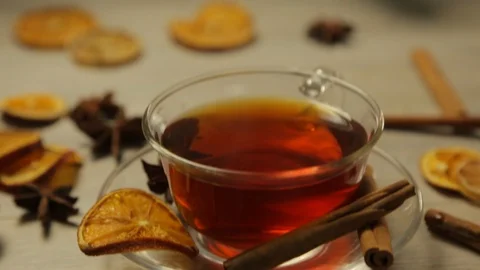 Steam from Tea Stock Footage 97107736