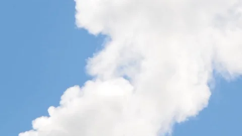 Steam Towards Blue Sky Stock Footage 76201760