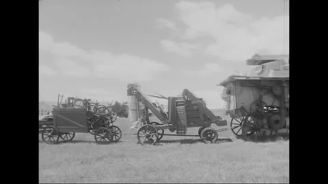 Steam Traction Engine and Historic Machinery, Australia, 1970s Vídeos de archivo 339277257